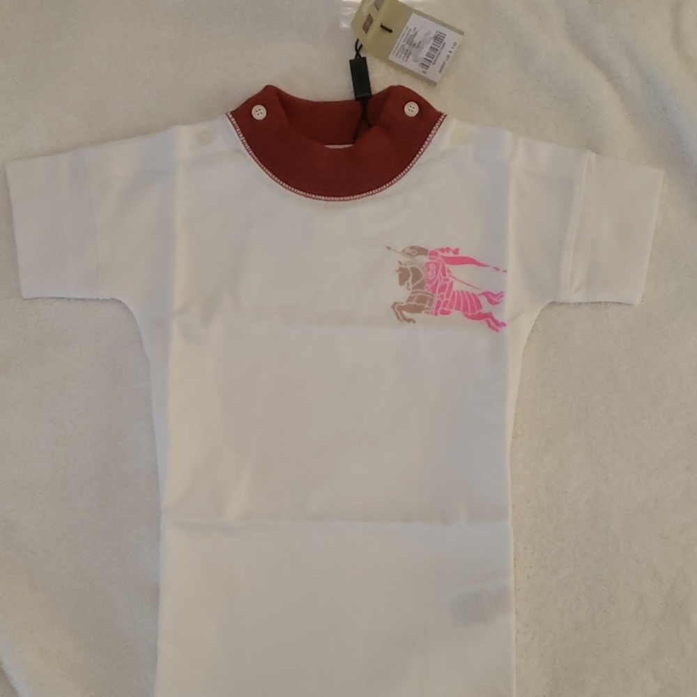 Burberry Baby Onesie with Logo